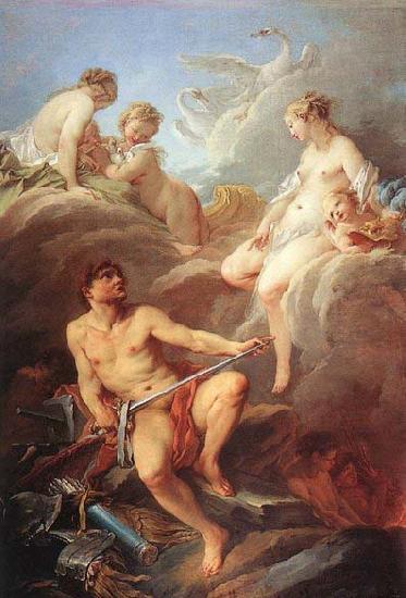 Francois Boucher Venus Demanding Arms from Vulcan for Aeneas Sweden oil painting art